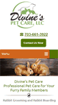 Mobile Screenshot of divinespetcare.net