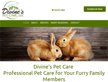 Tablet Screenshot of divinespetcare.net